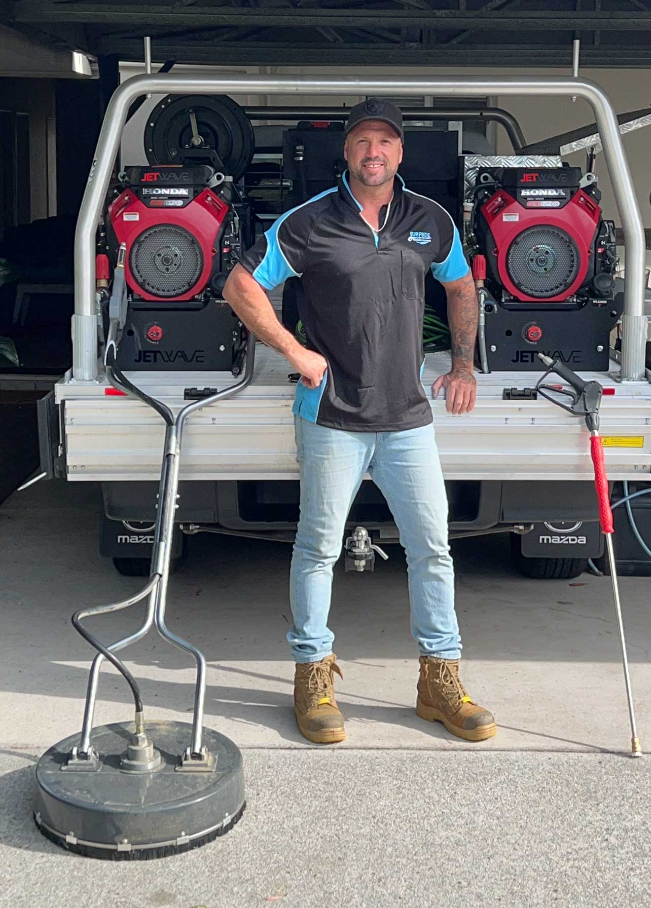 Peter from Surfside Pressure Cleaning - an expert pressure cleaner Sunshine Coast