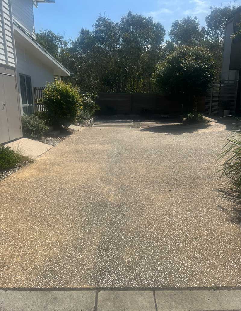 Before Driveway Pressure Cleaning
