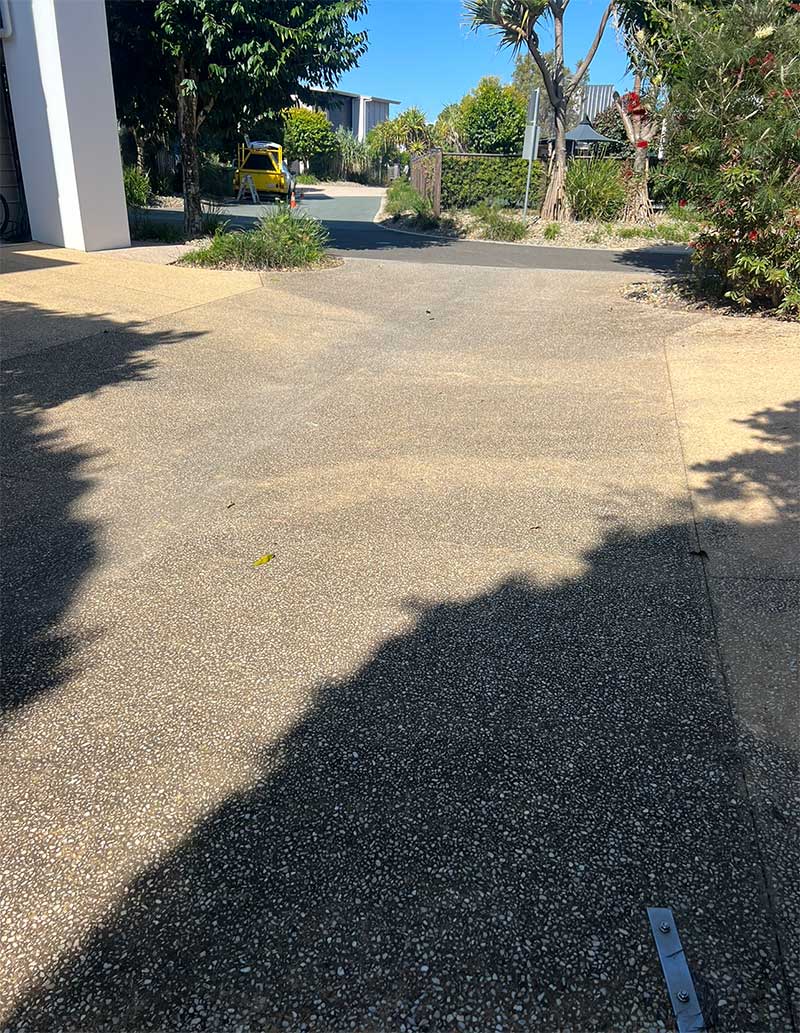 Before Concrete Pressure Cleaning